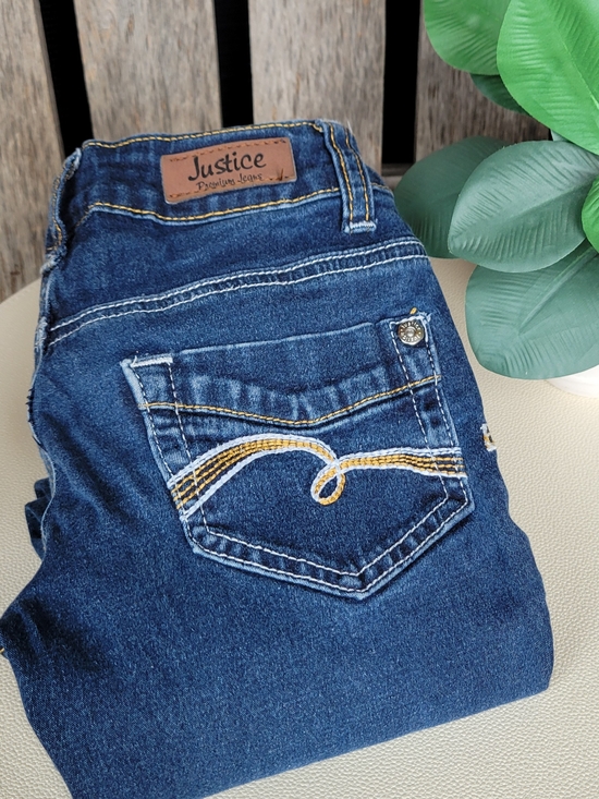 Justice Other - Justice Girls' Dark Blue Stretch Jeans